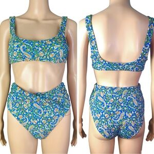 Veronica Beard Celeste Top & High Rise Azoia Bottom Bikini Set